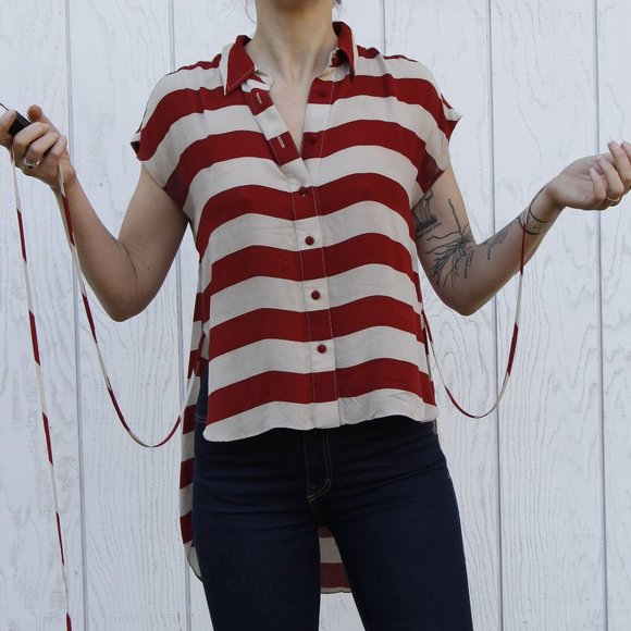 Alexander Wang Striped Button Up - Picture 7 of 13